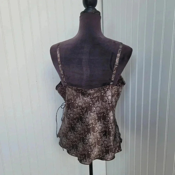 GAP Brown Floral wrap front cami tank top - Picture 6 of 11